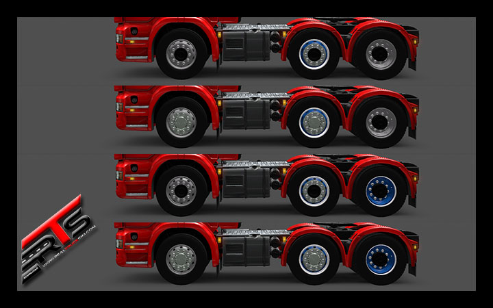 Image Principale Euro Truck Simulator 2 - MODS : Scania - Pack de roues by Ventyres