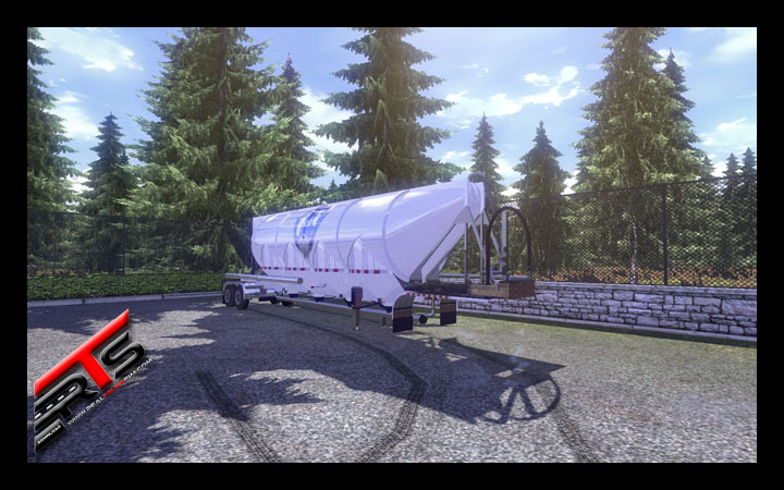 Image Principale Euro Truck Simulator 2 - MODS : Citerne pulvérulente américaine by Andrywka