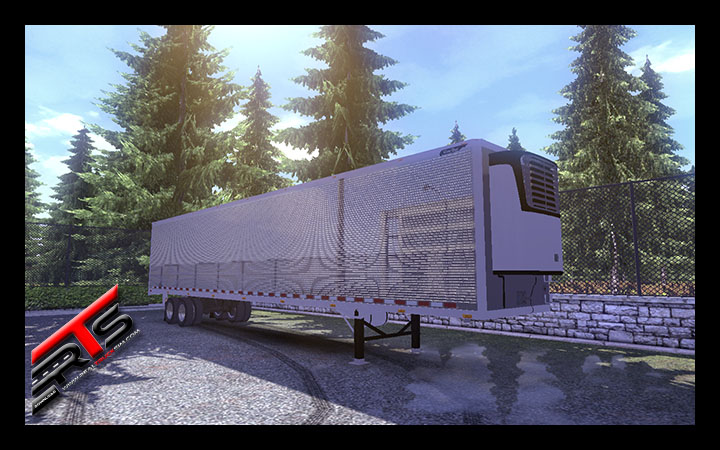 Image Principale Euro Truck Simulator 2 - MODS : Remorque frigorifique américaine chromée by RBR-DUK