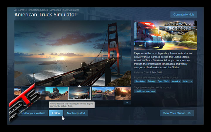 Image Principale American Truck Simulator - WIP : Bonus American Truck Simulator