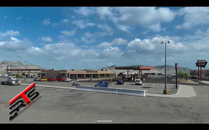 Image Principale American Truck Simulator - WIP : New Mexico - Aires de repos et de ravitaillement