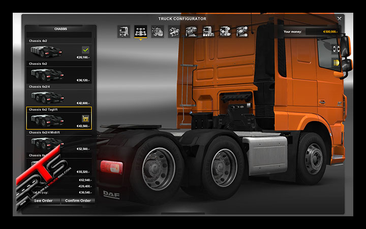 Image Principale Euro Truck Simulator 2 - WIP : Essieux relevables