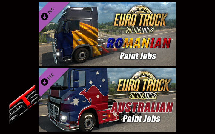 Image Principale Euro Truck Simulator 2 - DLC : Romanian et Australian Paint Jobs Packs