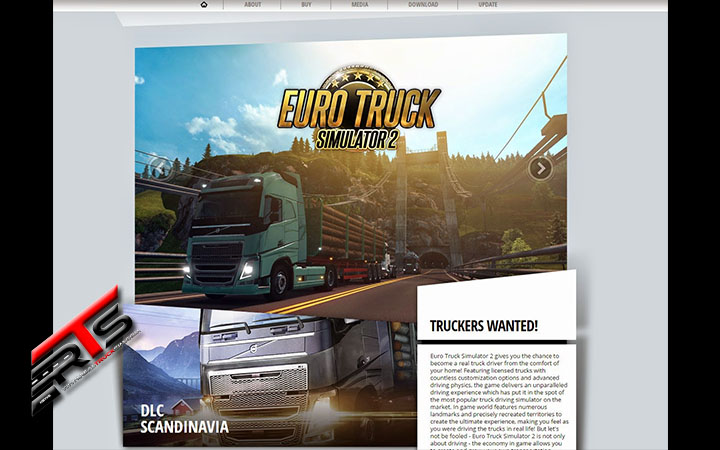 Image Principale Euro Truck Simulator 2 : Site web réactualisé