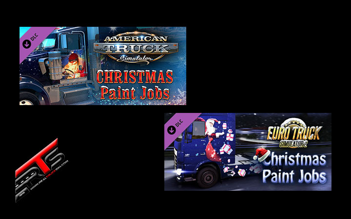 Image Principale Euro Truck Simulator 2 - American Truck Simulator - DLC : Christmas Paint Jobs Pack