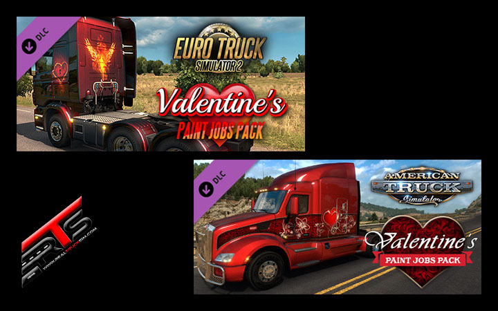 Image Principale Euro Truck Simulator 2 - American Truck Simulator - DLC : Valentine's Paint Jobs Pack