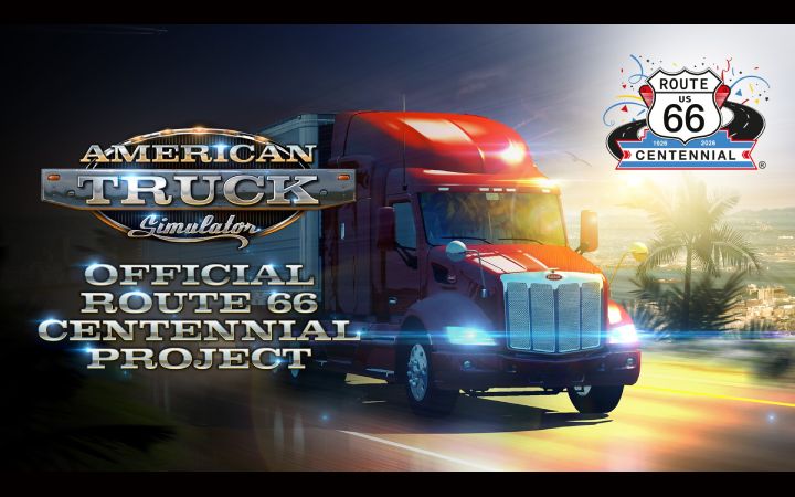 Image Principale SCS Software - American Truck Simulator : American Truck Simulator reconnu comme projet officiel du centenaire de la Route 66