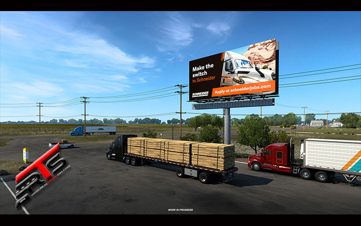 Image Principale American Truck Simulator - WIP : Panneaux d'affichage dynamiques dans le jeu