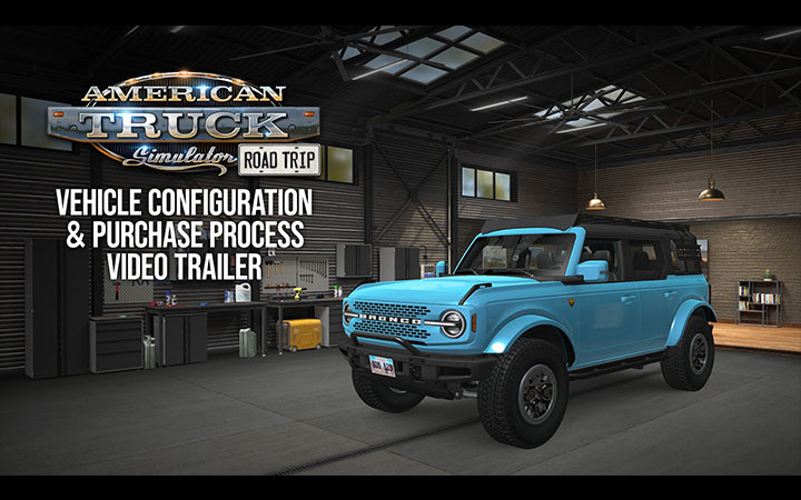 Image Principale American Truck Simulator - WIP : Road Trip - Bande-annonce sur le processus de configuration et d'achat du véhicule