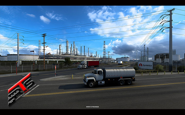Image Principale American Truck Simulator - WIP : Texas - Champs de pétrole et usines chimiques