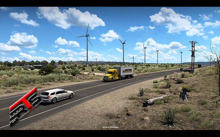 Image Principale American Truck Simulator - WIP : Texas - Sites de production de verre et d'énergie éolienne