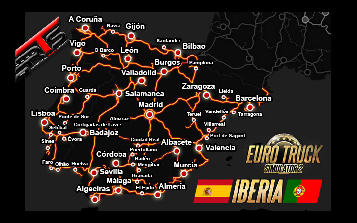 Image Principale Euro Truck Simulator 2 - DLC : Iberia - Sortie et Début de l'événement Cruising Iberia