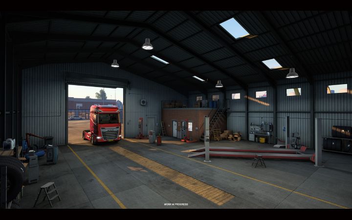 Image Principale Euro Truck Simulator 2 - Mise à jour 1.62 : Nouveaux garages