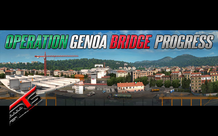 Image Principale World of Trucks - Euro Truck Simulator 2 : Progression de l'opération Genoa Bridge