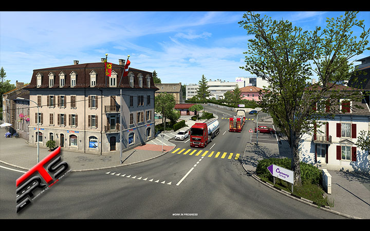 Image Principale Euro Truck Simulator 2 - WIP : Refonte de la Suisse - Genève