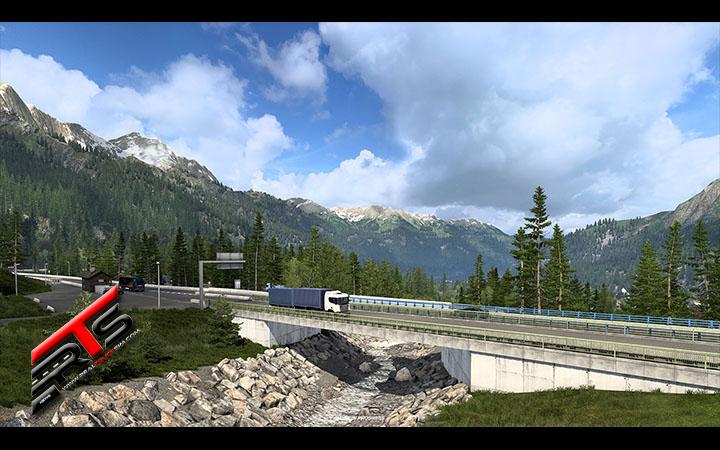 Image Principale Euro Truck Simulator 2 - WIP : Refonte de la Suisse - Mont Blanc