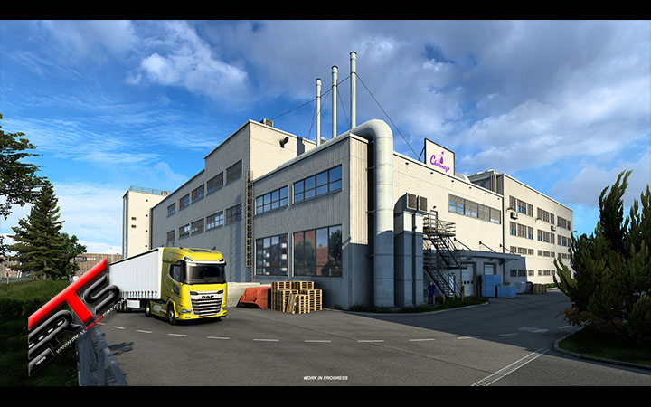 Image Principale Euro Truck Simulator 2 - WIP : Refonte de la Suisse - Usine de chocolat