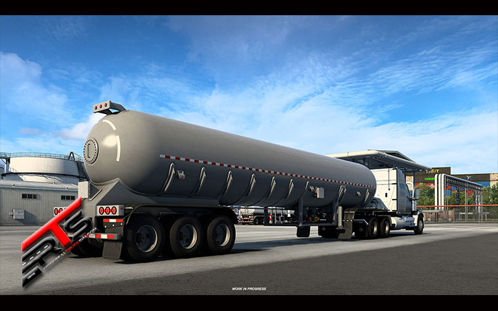 Image Principale Euro Truck Simulator 2 - American Truck Simulator - WIP : Mise à jour 1.47 - Citernes de gaz achetables