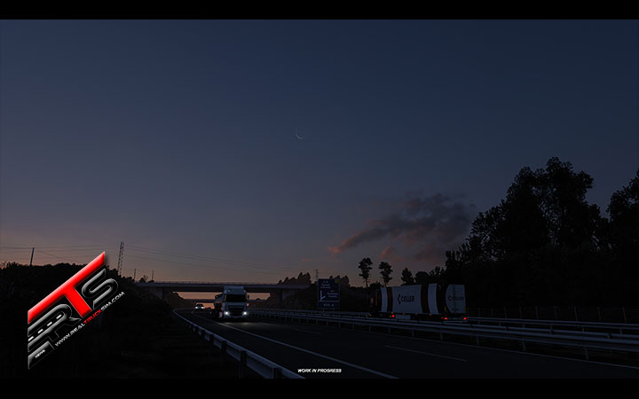 Image Principale Euro Truck Simulator 2 - American Truck Simulator - WIP : Mise à jour 1.49 - Skyboxes HDR, lune et nouveaux effets météos